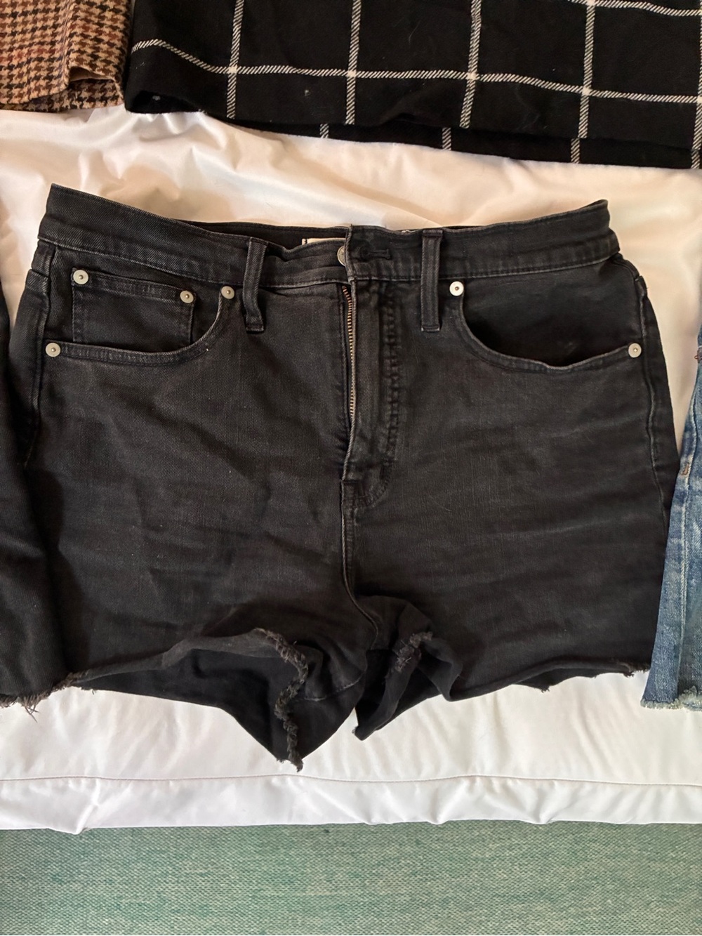 Black Madewell High-Waist Denim Cutoff Shorts